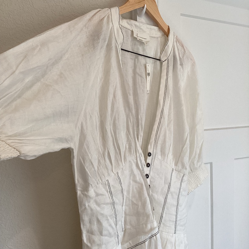 ❌Sold-Anthropologie V-Neck Corset Dress - Picture 6 of 15